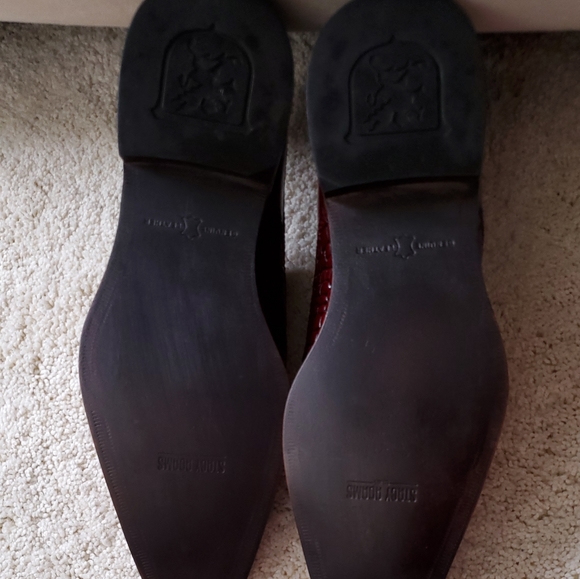 Stacy Adams Red Rolando Wingtip Oxfords - Picture 6 of 9